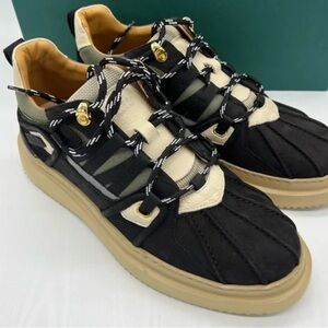 Buscemi Black and Cream Men's Sneakers